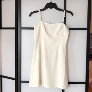 French Connection White Spaghetti Strap Dress